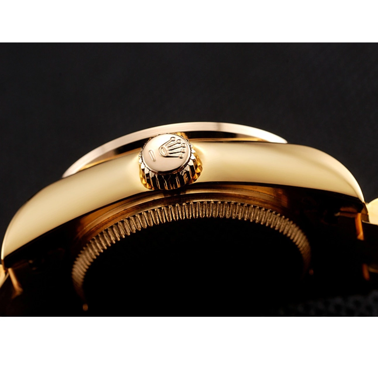 Rolex aaa copy Rolex 1453957 DayJust Swiss Bracelet Pave White Diamond Dial Gold Diamond 0721